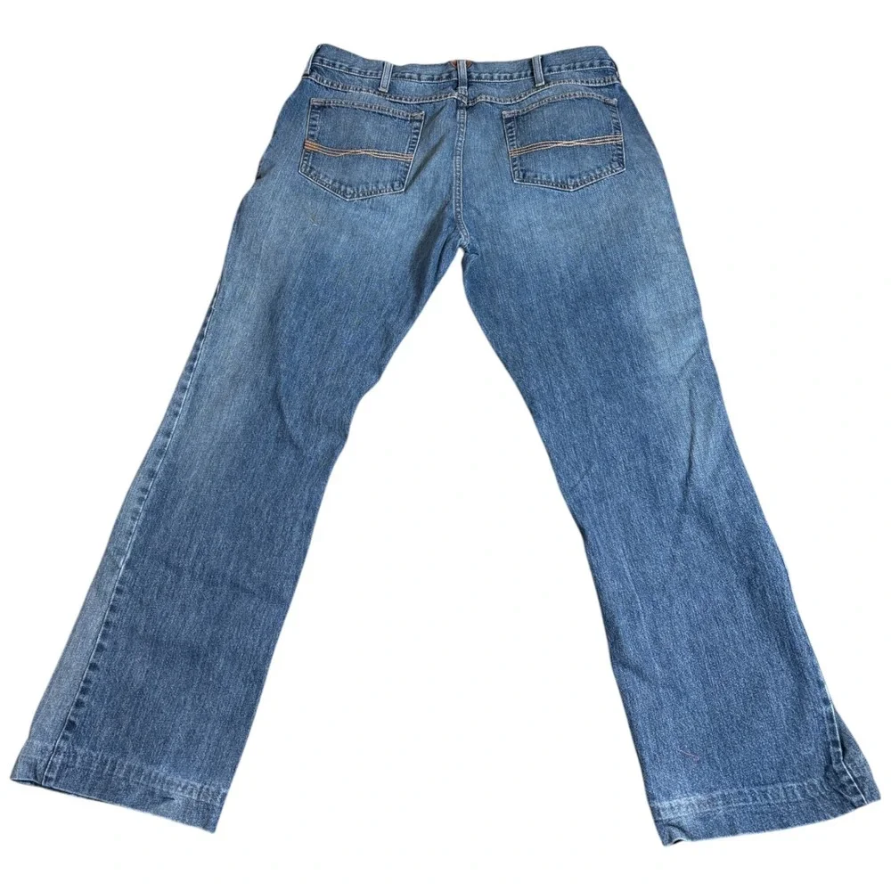 Ariat M4 Bootcut Jeans Men 38x33 Blue Denim Rodeo Denim Low Rise Med Wash Casual
